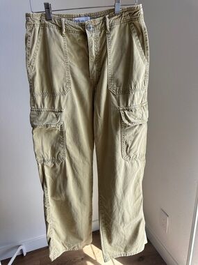 Zara Olive-Tone Cargo Pants